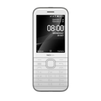 Nokia 8000 4G valkoinen, 2mpix, 4Gb, Whatsapp ja Facebook käytetty takuu 1v