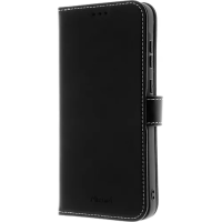 Insmat Exclusive Flip Case -lompakkokotelo, aitoa nahkaa  A55 5G, musta