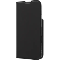 FoneKit BookCase -suojakotelo, iPhone 16 Pro Max, musta