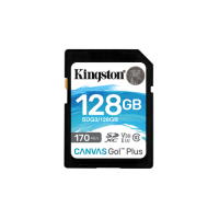 Kingston Canvas Go! Plus 128GB SDXC Class 10 170MB/s muistikortti