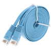 Litteä Verkkojohto CAT 6 15M Sininen