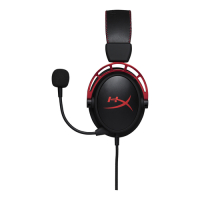 HyperX Cloud Alpha -pelikuulokemikrofoni, musta punainen