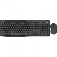 LANGATON NÄPPÄIMISTÖ JA HIIRI  Logitechin langaton MK295 Silent -näppäimistö ja hiiri yhdistelmä, jossa ainutlaatuinen SilentTouch-tekniikka, jonka ansiosta näppäimistö ja hiiri toimivat jopa 90 % hiljaisemmin.