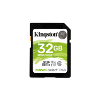 Kingston Canvas Select Plus SDHC UHS-I - 32GB SDHC flash card, UHS-I Class 1 / Class 10 / Video Class V10, Data rate: 100 MBps (read) / 100 MBps (write), 32 GB