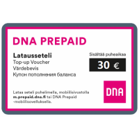 DNA prepaid-latausseteli 30 euroa