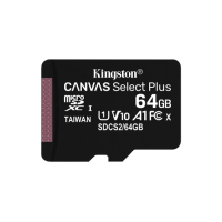 Kingston 64 Gt 100R/85W Canvas Select Plus, UHS-I Class 10 MicroSDXC -muistikortti