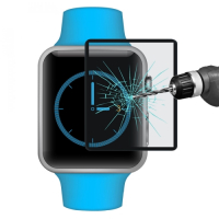 Apple Watch 38mm kaareva panssarilasi, musta reunus, Enkay