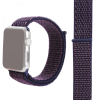 Apple Watch 5 & 4 44mm / 3 & 2 & 1 42mm, Magic Stick Sport Loop‑ranneke (Tummanvioletti)