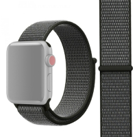 Apple Watch 5 & 4 44mm / 3 & 2 & 1 42mm, Magic Stick Sport Loop‑ranneke (harmaa)