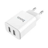 HOCO C62A 5V 2.1A Dual USB seinälaturi