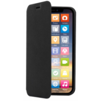 Screenor Clever Samsung Galaxy A05s -lompakkokotelo, Musta