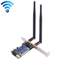 EDUP 2-in-1 AC1200Mbps 2.4GHz ja 5GHz Dual Band PCI-E 2 Antennia WiFi-adapteri Sisäinen verkkokortti + Bluetooth, EP-9620