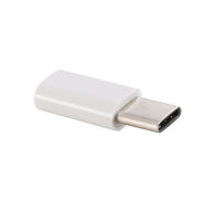USB-C / Type-C MicroUSB adapteri (valkoinen)