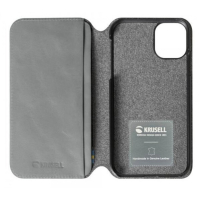 Krusell Broby iPhone 11 Pro Max Slim Premium Wallet Case - harmaa