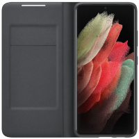 SAMSUNG S21 ULTRA SMART LED VIEW COVER  Kotelossa LED-näyttö Antimikrobinen pinnoite Korttipaikat