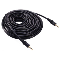 Äänikaapeli, 3,5mm plugi, uros-uros, 10m