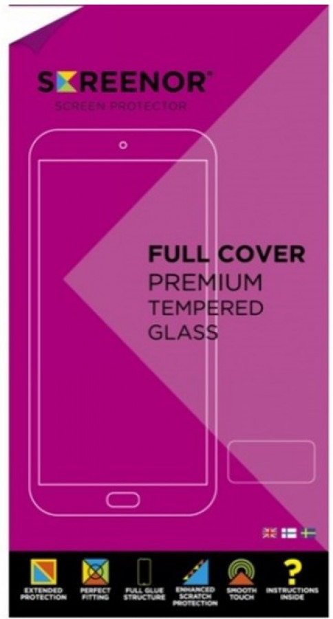 Screenor Samsung Galaxy A03 / A03s / A02s Full Cover Premium Tempered Glass -näyttösuoja