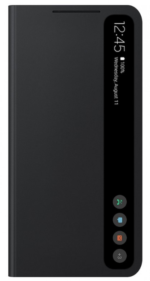 Samsung Galaxy S21 FE Clear View suojakotelo (musta)