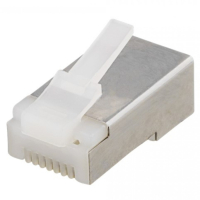 RJ-45-liitin, Cat6, FTP (suojattu) teollisuuskäyttöön, 10 kpl pakkaus, Deltaco