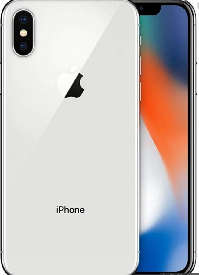 Tehdaskunnostettu Apple iPhone X 64GB Hopea, takuu 12kk