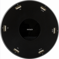 DELTACO 6-porttinen USB-hubi