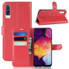 Case for Galaxy A50, Punainen with Wallet & Holder & Card Slots