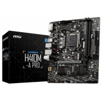 MSI H410M-A PRO Socket 10th gen Intel 1200 mATX MB 2x DDR4 up to 2933 MHz 4x SATA 6Gb/s 1x M.2 4x USB 3.2