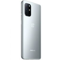 OnePlus 8T, käytetty takuu 1kk 128/8Gt, 6.55", 48MPix neloiskamera, 4500 mAh, 65W WarpCharge, Hopea