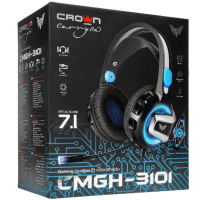 Pelikuulokkeet 7.1 USB CMGH-3103 PC CrownMicro sininen LED