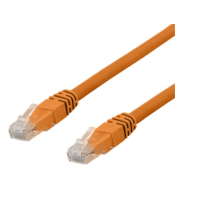 DELTACO U/UTP Cat6a patchkabel, LSZH, 1m, Orange