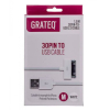 GRATEQ Apple 30 PIN -KAAPELI VALKOINEN