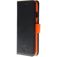 IPHONE 8 / 7 / SE 2020 / 6s, Aitoa nahkaa, musta oranssi Insmat suojakotelo Appleen