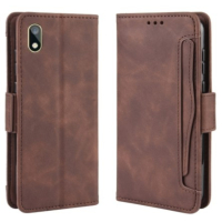 Honor 8S / Huawei Y5 (2019) suojakotelo, jossa on erillinen korttipaikka Ruskea