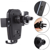 10W QI Autoteline Langaton lataus K81 Imukuppi + ritiläkiinnitys