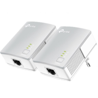 TP-LINK AV 600 Nano Powerline Adapter Starter Kit, kaksi laitetta, valkoinen