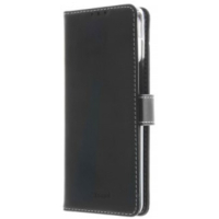 Samsung A41 musta suojakotelo, aitoa nahkaa, Insmat EXCLUSIVE FLIP CASE