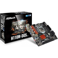 ASRock H110M-DGS R3.0, mATX-emolevy