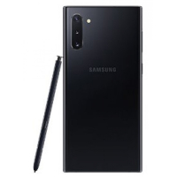 SAMSUNG NOTE 10+ 256GB/12GB AURA GLOW musta  käytetty takuu 1kk kunto perus pieniä naarmuja