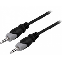 Deltaco äänikaapeli 3,5mm uros-uros 2m