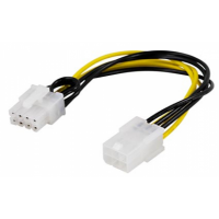 Deltaco adapterikaapeli 6-pin PCI-E > 8-pin PCI-E2, 10 cm