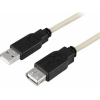 Deltaco USB 2.0 jatkokaapeli A-A u-n, 1m
