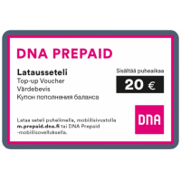 DNA prepaid-latausseteli 20 euroa