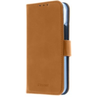 Insmat Iphone 12 Mini suojakotelo Ruskea, aitoa nahkaa, RFID suoja