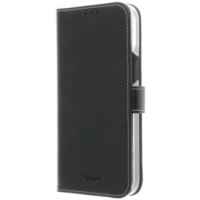 Insmat IPHONE 12 Pro Max suojakotelo, aitoa nahkaa, musta, RFID suoja