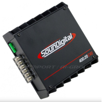 Soundigital SD400.2D EVO2, 2x 110 W RMS 4ohm, 2-kanavainen vahvistin