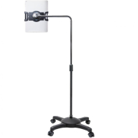 AiData Tabletin lattiateline pyörillä, 7-10 tuumaisille tableteille, musta