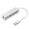 DEL Smartte Hub 3 x USB-A + RJ45 ↔ USB verkkoadapteri YH-U1009