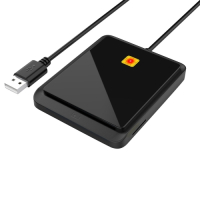 Rocketek CR317 USB 2.0 SIM / ID / CAC Smart Card 2 in 1 ÄLYkortinlukija (musta)