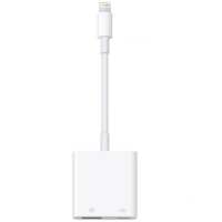 Apple Lightning – USB / Lightning kamera sovitin adapteri, Valkoinen