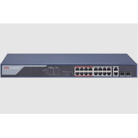 Hikvision 16-porttinen POE kytkin / reititin 30W/230W, jopa 300m, Unmanaged PoE Switch DS-3E0318P-E(B)